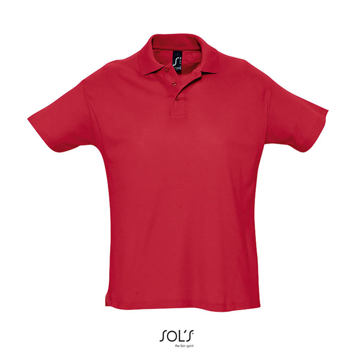 Polo homme publicitaire coton 170g - SUMMER Rouge 1